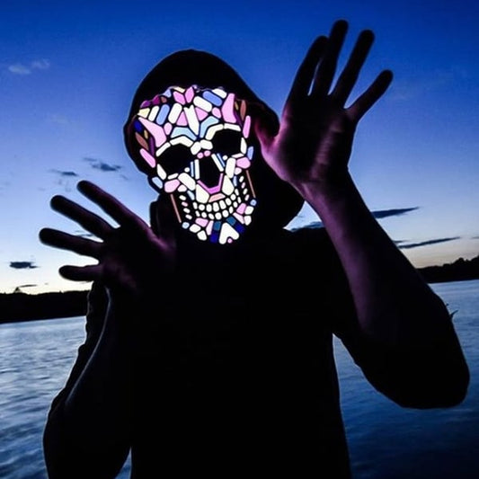 HoloHaunt™ | Transformerend LED-gezichtsmasker