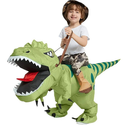 DynoPuff™ | Opblaasbaar dinosaurus Halloween kostuum voor kinderen!