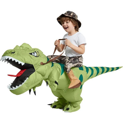 DynoPuff™ | Opblaasbaar dinosaurus Halloween kostuum voor kinderen!