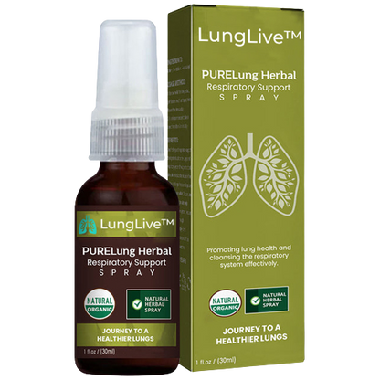 LungLive™ | Kruidenspray voor Long- en Ademhalingsondersteuning