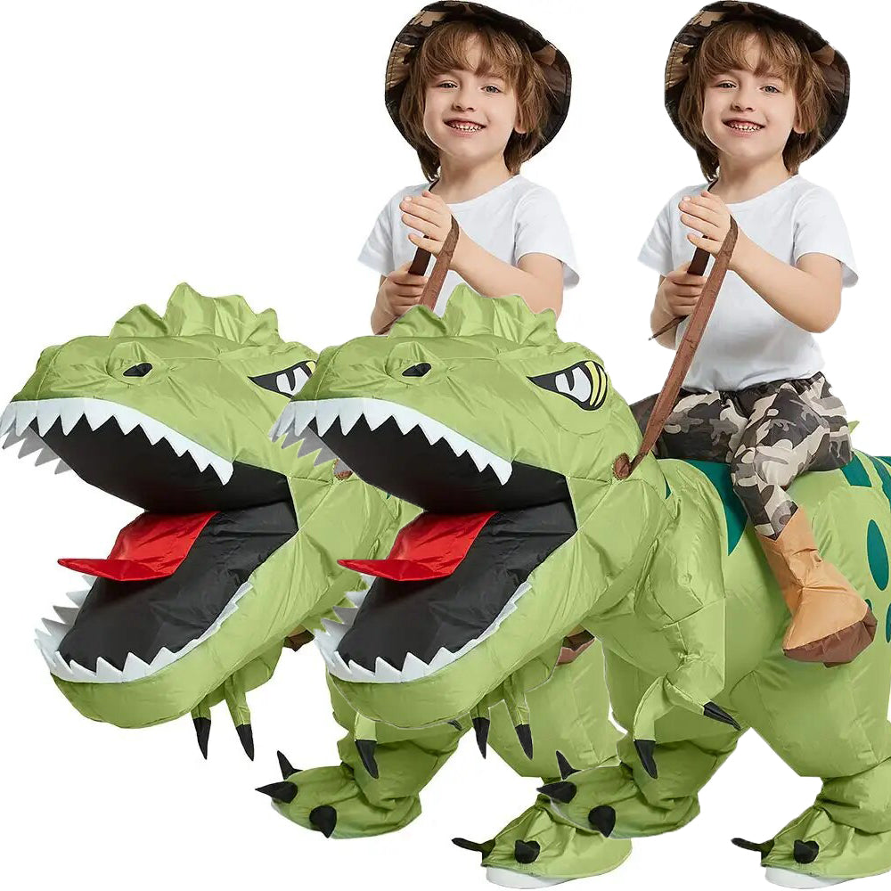 DynoPuff™ | Opblaasbaar dinosaurus Halloween kostuum voor kinderen!